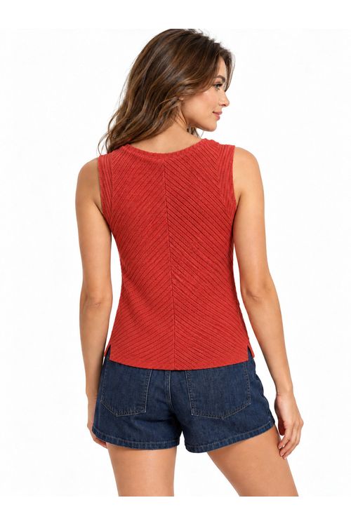 Blusa tricot creative vermelho.,..
